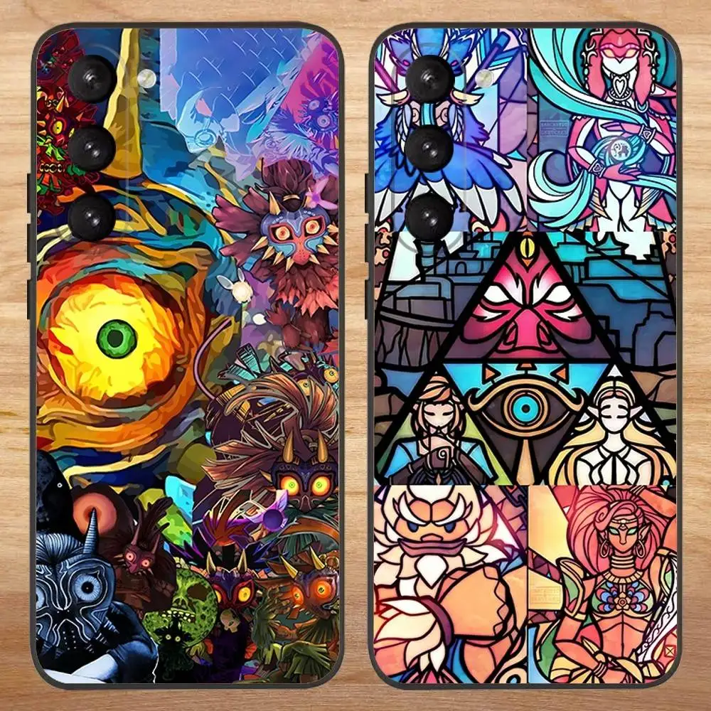 

Game L-Legends Player Z-Zeldas Phone Case For Samsung S 25,24,23,22,30,21,10,9,Ultra,Plus,Lite,FE,4G,5G Black Silicone Soft Case