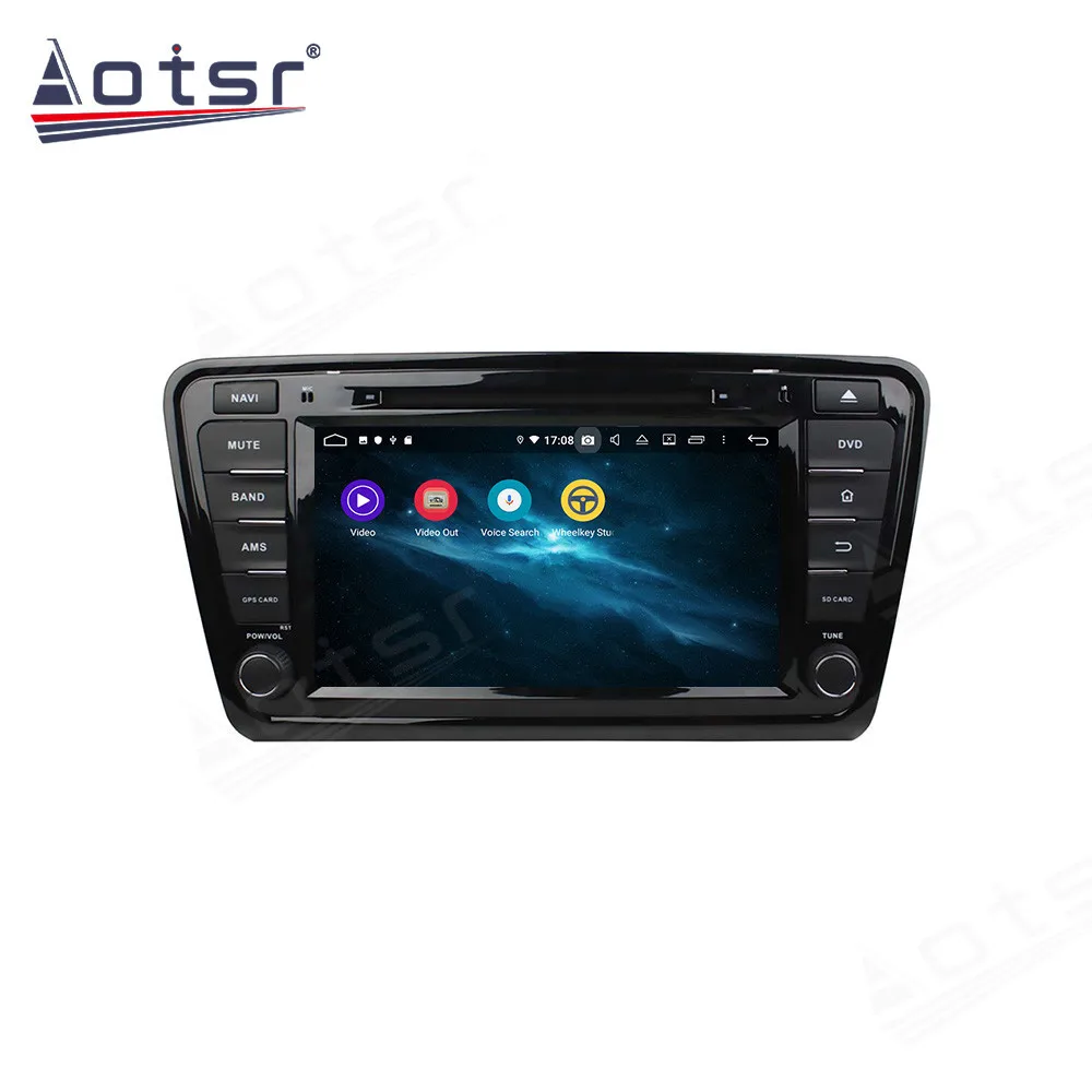 Aotsr Android 9.0 6Core Car GPS Navigation For Skoda Octavia 2014+ Stereo Headunit Multimedia Player Auto Radio Carplay