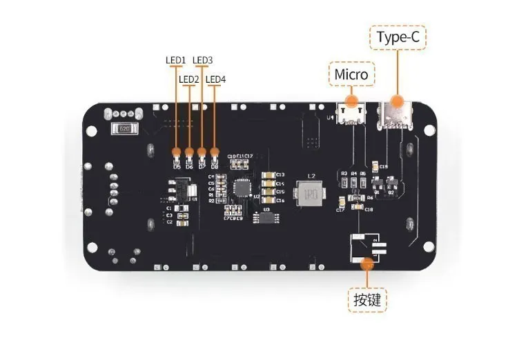 ESP32 ESP32S ESP32-S3 For Wemos For Raspberry Pi 18650 Battery Charge Shield Board V3 Micro USB Port Type-A USB 0.5A