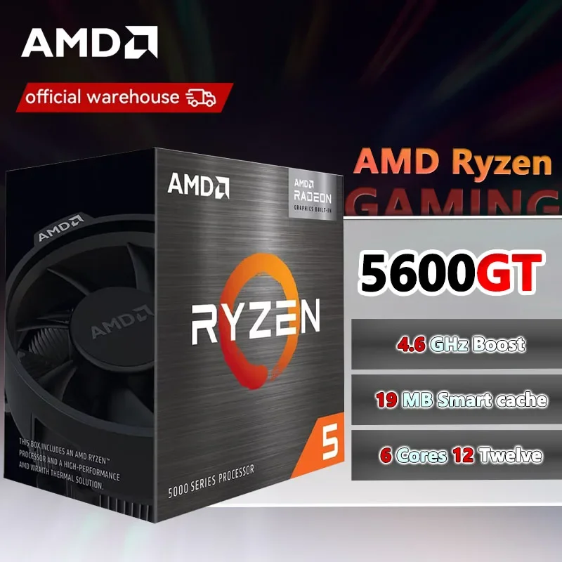 AMD R5 5600GT Ryzen 5 5600GT New Box with fan