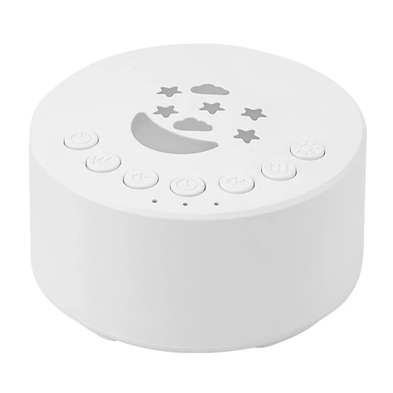 White Noise Sound Machine White Plastic 18 Soothing Sounds Sleeping Adult Sleep Relax Baby Sleep Sound Player