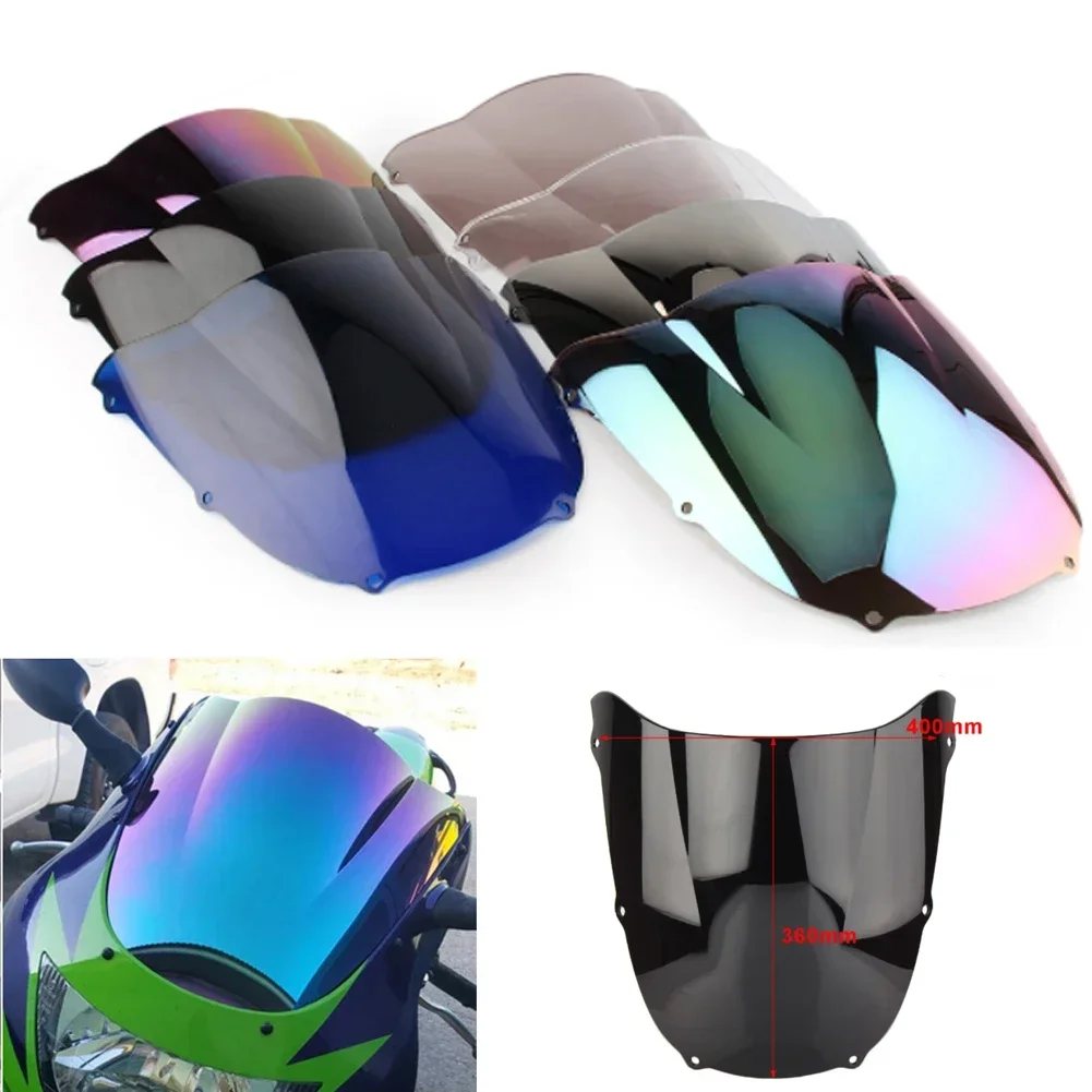 

Мотоцикл для Kawasaki, двойной пузырьковый дефлектор лобового стекла, защита ветрового стекла Ninja 636 ZX6R ZX-6R ZX 6R 1998 1999