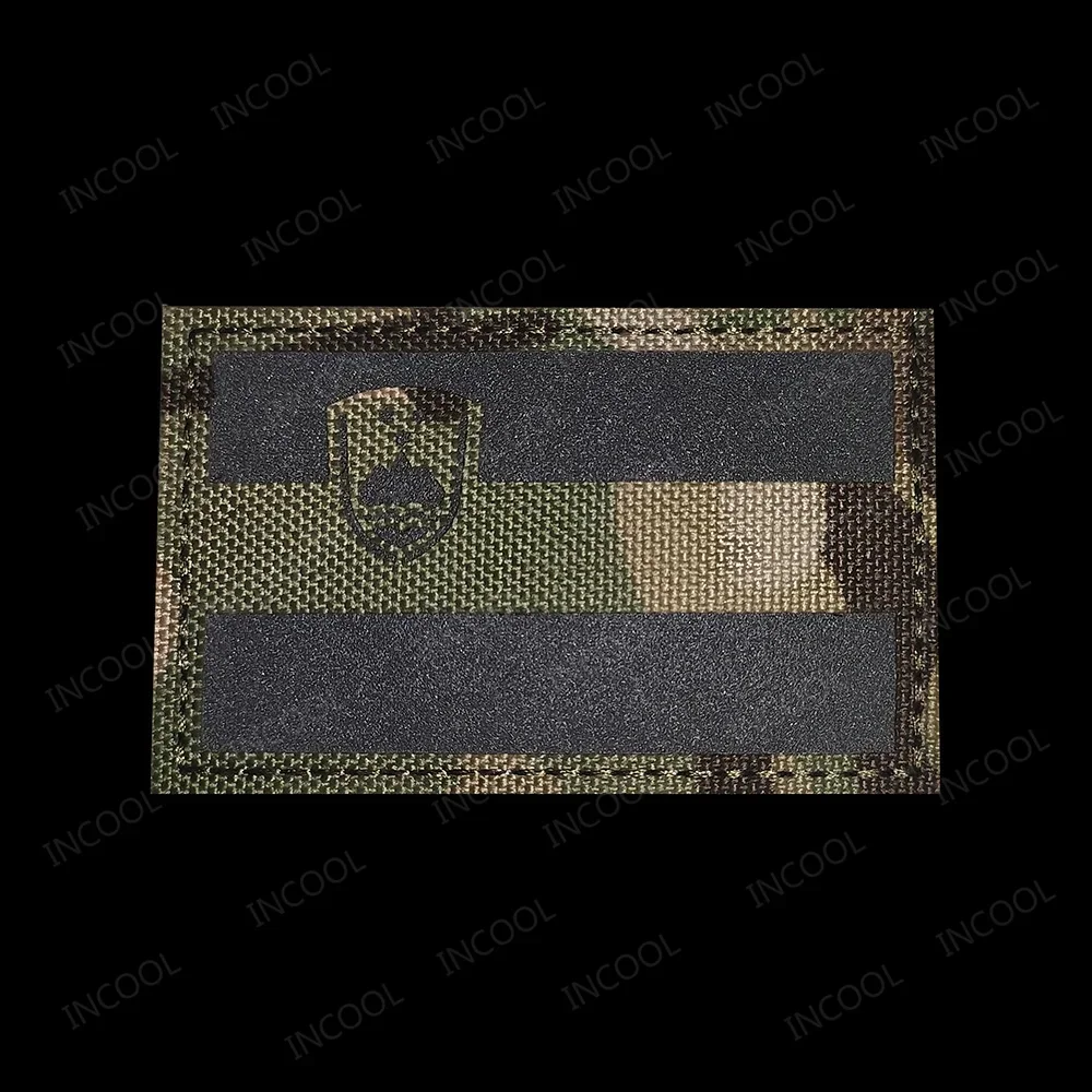 Parche bandera Eslovenia reflectante IR – Táctico bordado PVC - imagen 5