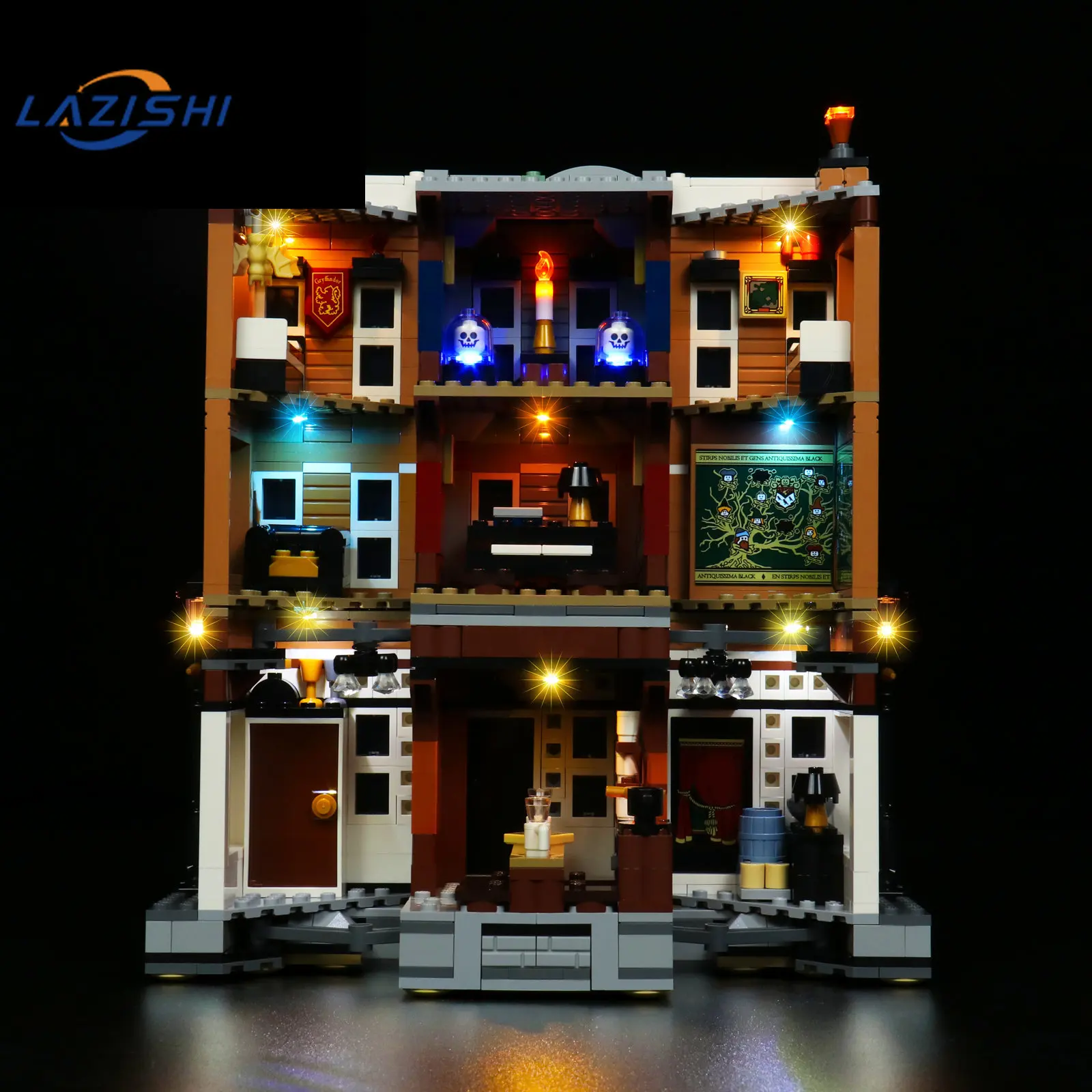 Lazishi LED Light  For 76408 Grimmauld Place Lighting DIY Toys (Not ​Include the Model)