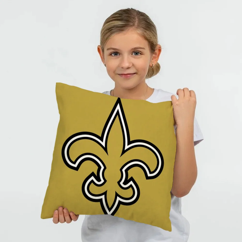 Cushion Cover Pillow Cover Pillowcase Cover for Pillow Fundas De Cojines New Orleans S-saints Covers for Living Room Cushions