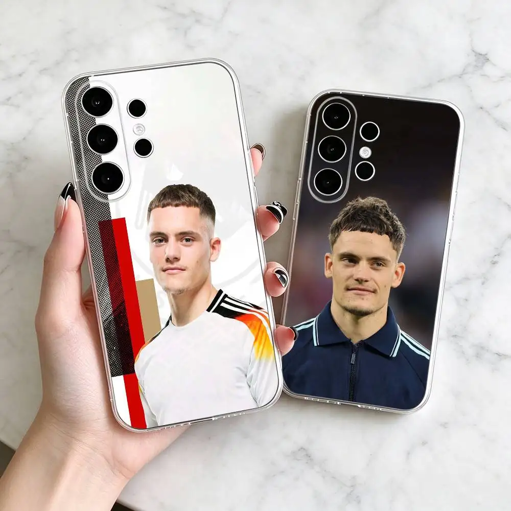 F-Florian Wirtz Football Player  Phone Case For Samsung S25,S24,S21,S22,S23,S30,Ultra,S20,Plus,Fe Transparent