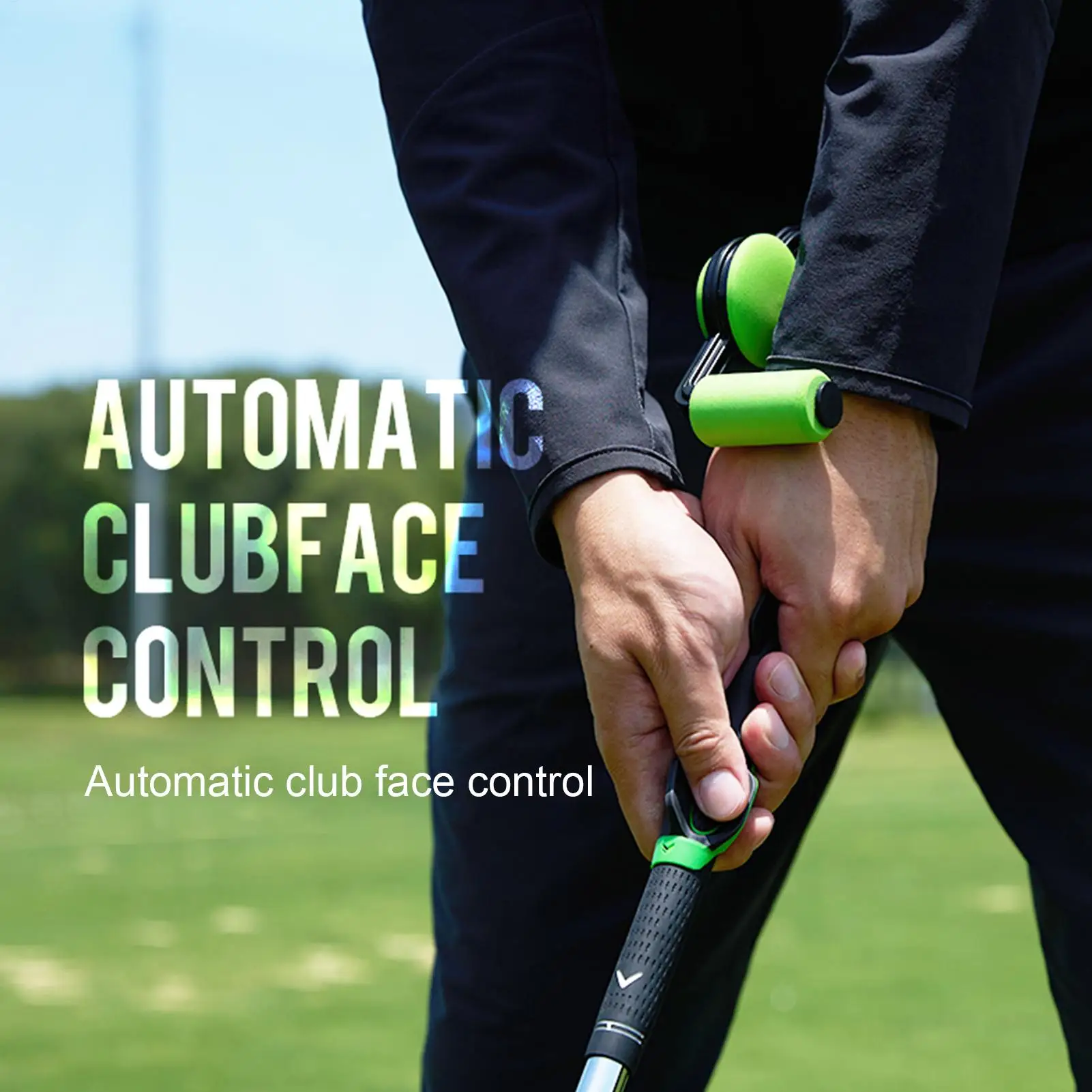 Entrenador de postura de agarre de Swing de Golf, herramienta de Control de entrenamiento cuadrado, herramienta de Swing de comentarios basados en tacto instantáneo, Corrección de agarre de mano Putter