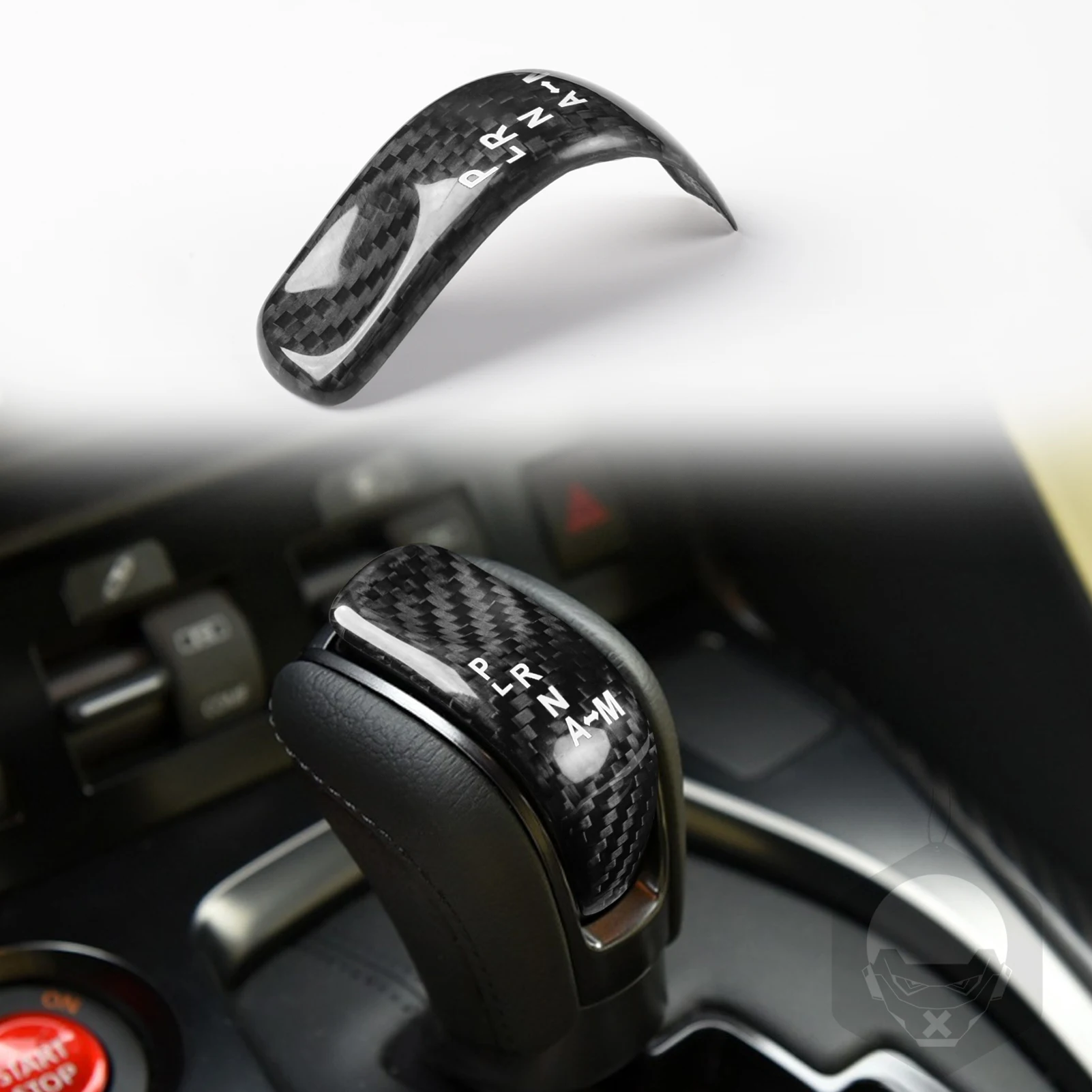 

Ручка переключения передач автомобиля из углеродного волокна, декоративная крышка, отделка центральной консоли для Nissan GTR R35 2017-2022