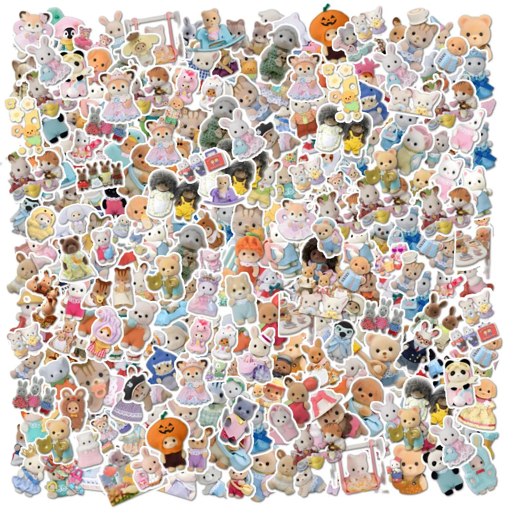 100/200pcs Kawaii Calico Critters Stickers