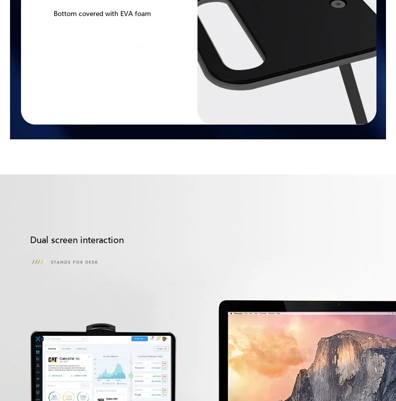Legierungs-Handy-Tablet-Ständer, faltbarer Desktop-Halter, Anti-Wackel für 13-Zoll-Bildschirme, Live-Streaming, Gaming – Detail 15