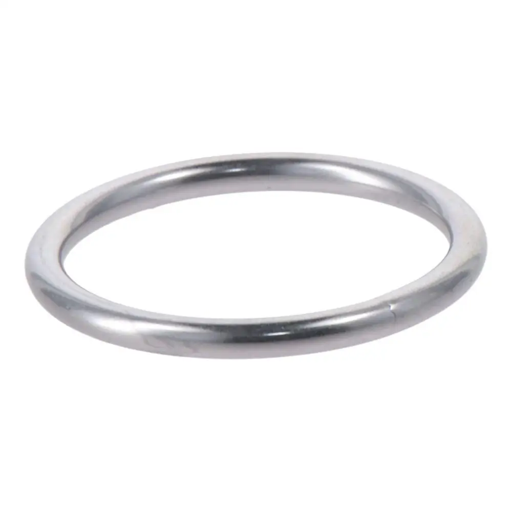 1Pc Seamless 45mm Welded Steel Rings 304 Stainless Steel Hang Round Ring O-circle Ring Diving Pet Accessory