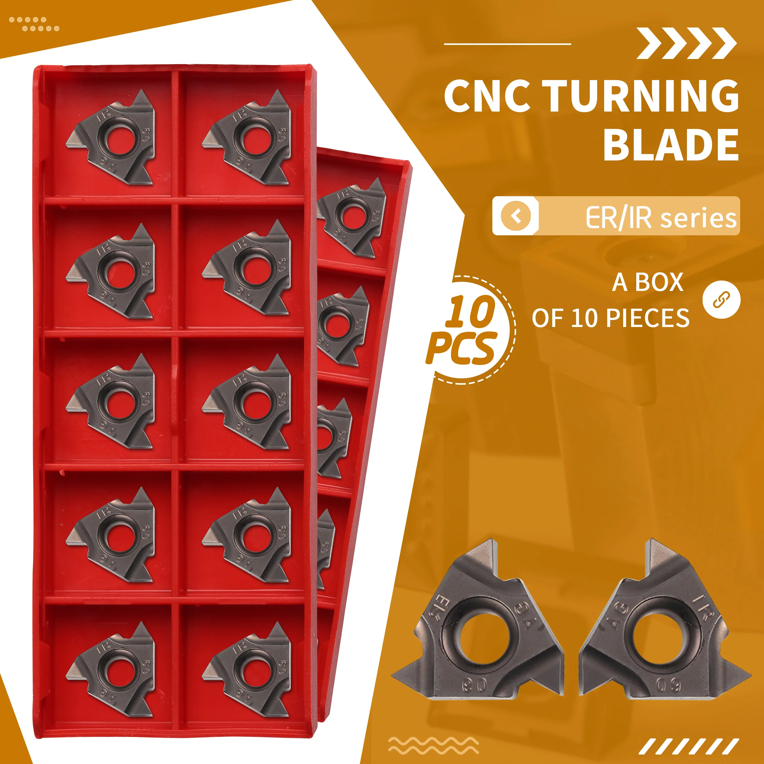 16ER AG55 16IR AG55 CV3000 Carbide Cermet Blade Threading Turning Insert 16ER/IR AG60 CV3000 CNC Lathe Tool For Steel Processing