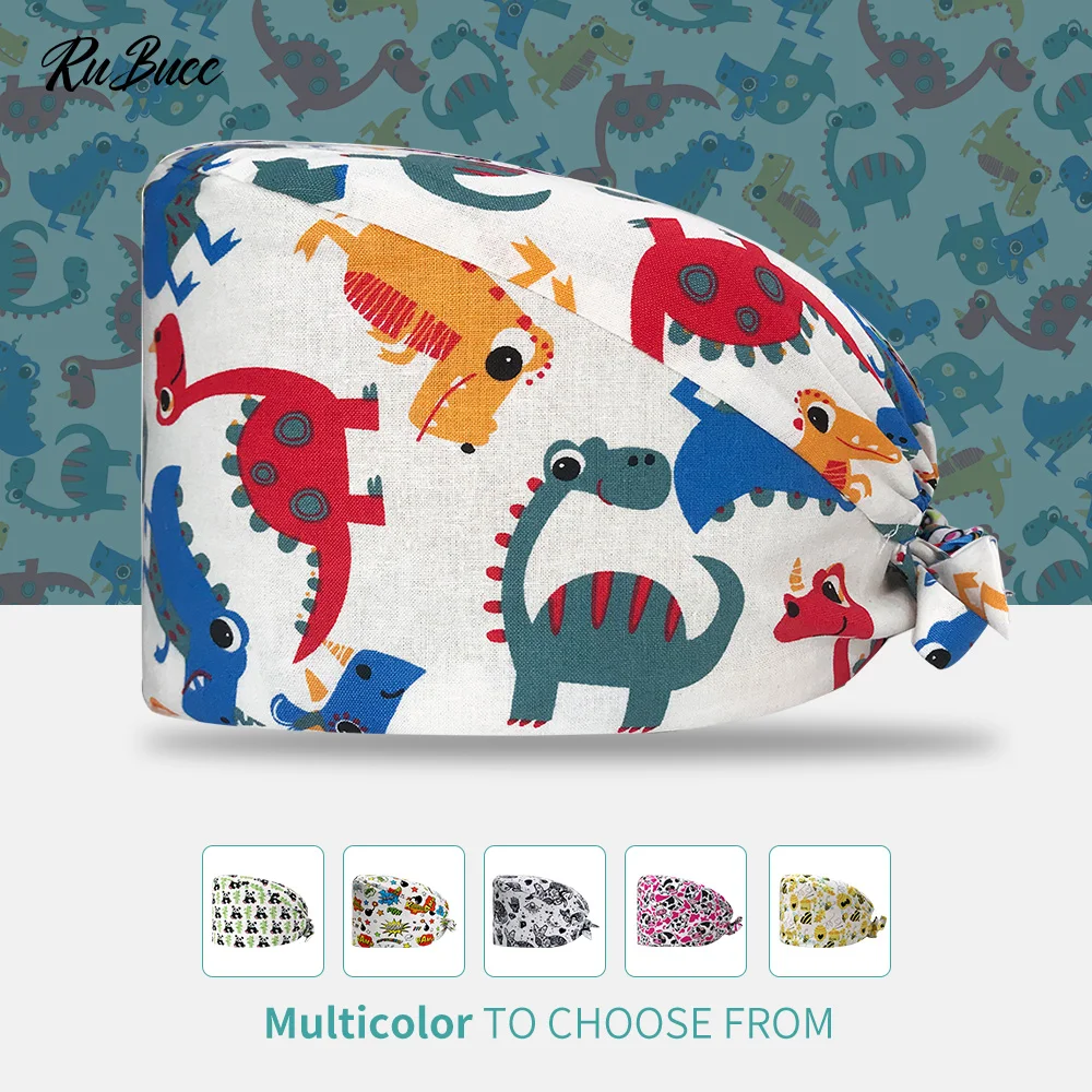 

Gorro Clínicos мультяшный принт, стоматологические скрабы, шапки, хирургическая шапка, мужская хирургическая шапка для медсестры, рабочая шапка для домашних животных, медицинские скраб-шапки