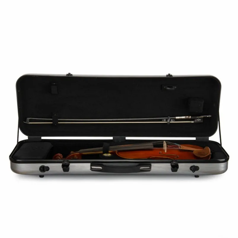 Silver gray rectangular VB40-44 violin case, light and easy to carry 4/4 size