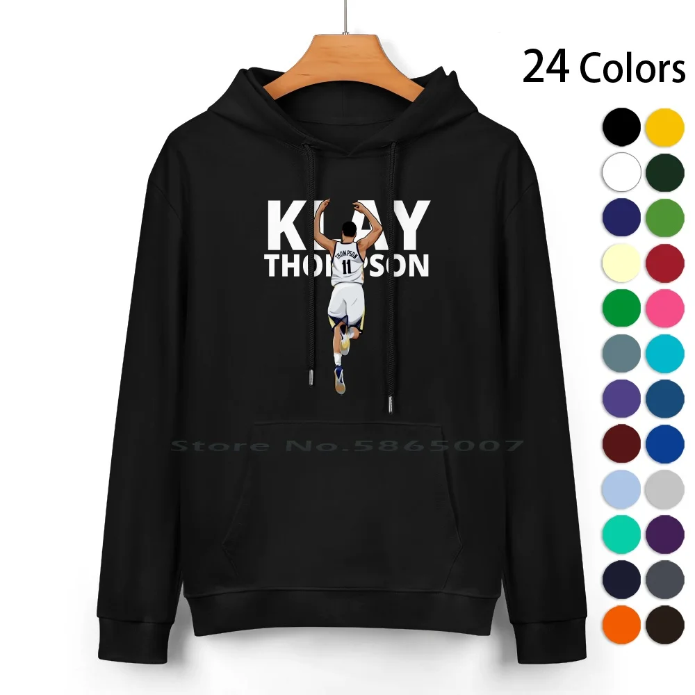 

Klay Thompson Pure Cotton Hoodie Sweater 24 Colors Klay Thompson Basketball Trending Trendy 100% Cotton Hooded Sweatshirt For