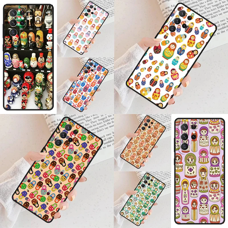 Russian Dolls Matryoshka Cell Phone Case for Samsung Galaxy S26 Ultra S25 S24 S23 S22 S21 S20 Note10 Cover