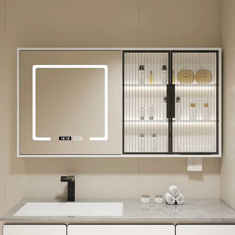 Bathroom Intelligent Mirror Cabinets Display Modern Wall Hanging Mirror Cabinets Luxury Mueble Con Espejo Bedroom Furnitures