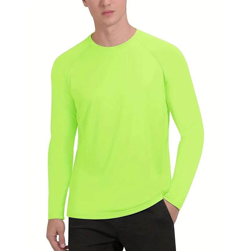 UV Men's Sun Protection Long Sleeve Summer UPF50+ Performance Quick Dry Men T-shirts Breathable Hiking Workout Pullover Tops image 3