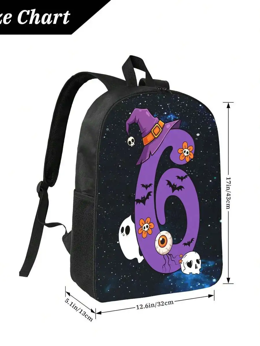 Halloween Themed Large Capacity Backpack For Adults - Durable Fashion Bag For Daily Use And Travel