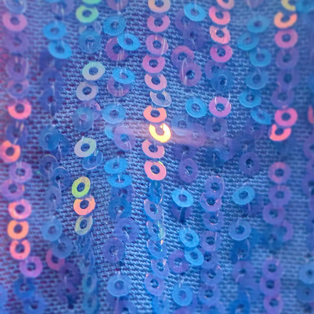 Tela de lentejuelas de colores, 5 yardas, una pieza, preciosa tela de malla de copos brillantes para coser, llamativo vestido de fiesta 07S2