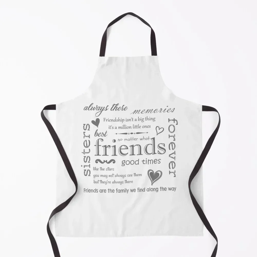 

Best Friends/Sisters Apron For Kitchen Women Goods For Home And Kitchen Women's Home Clothes painting Apron