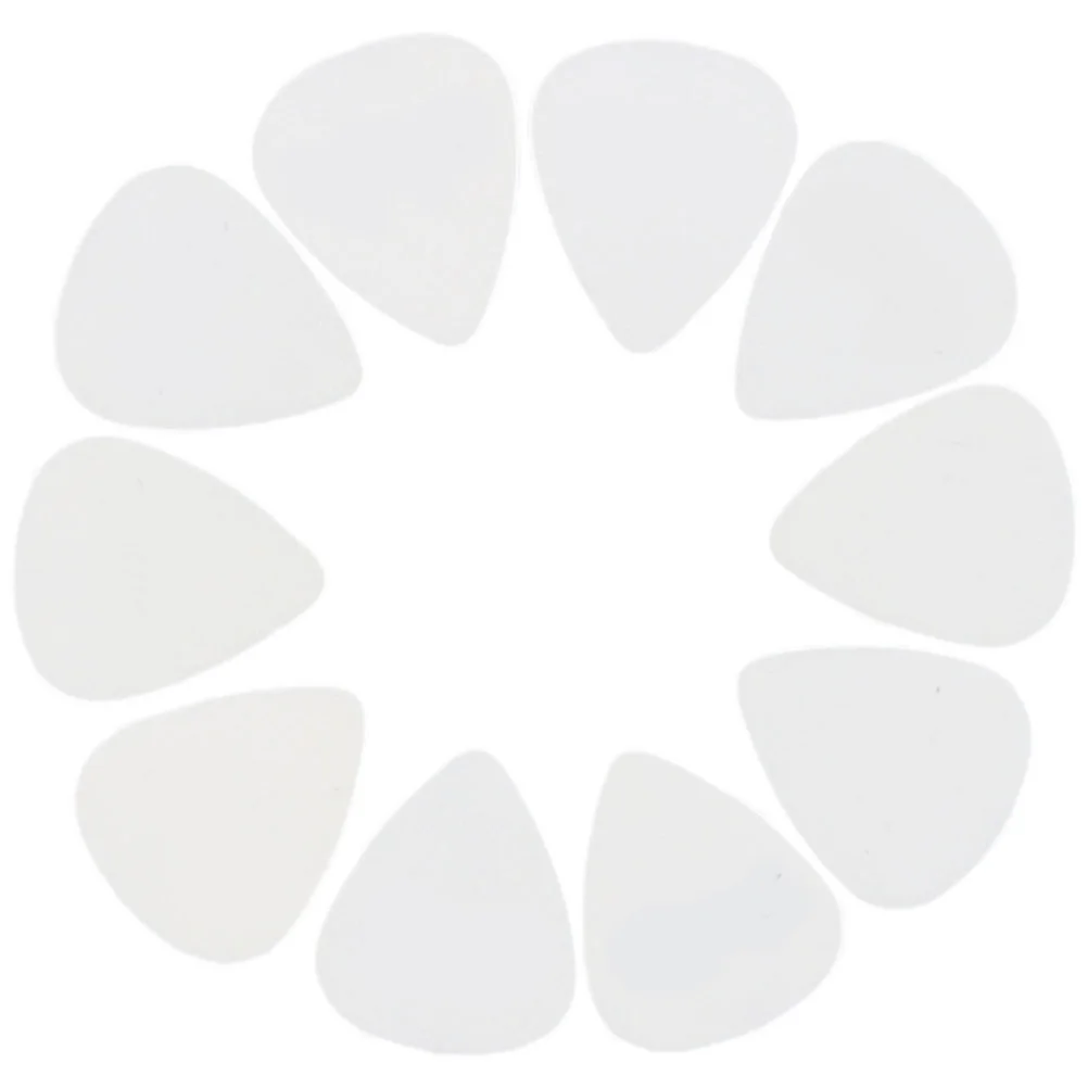 

10 Pcs White Pick Electric Guitar Picks Bass Thumb Plectrum for Acoustic Plastic