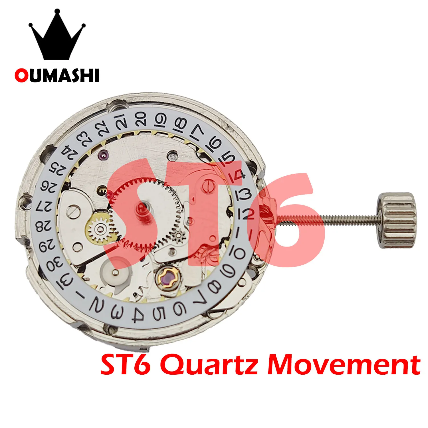 

Original ST6 Movement Quartz Movement Precise timing Light weight Date display stop second Quality guarantee China Original