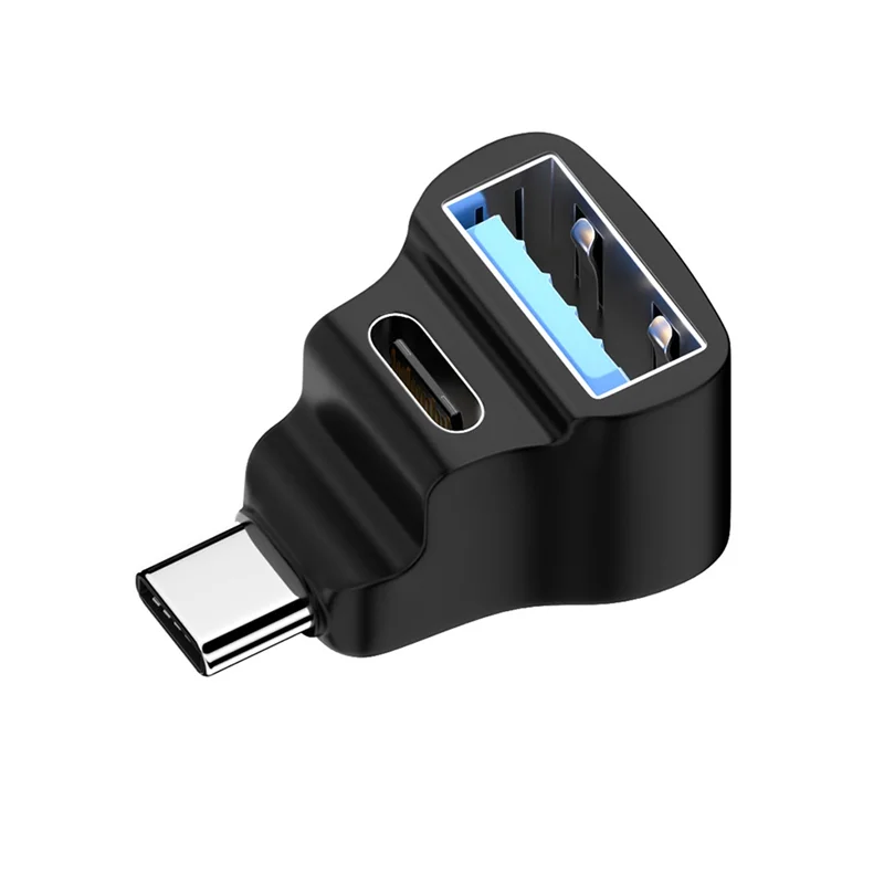 A13E-2Pcs 180 Degree USB-C Adapter For Steam Deck& For ASUS Rog Ally Dual USB-C 20Gbps 8K 60Hz PD 140W Connector