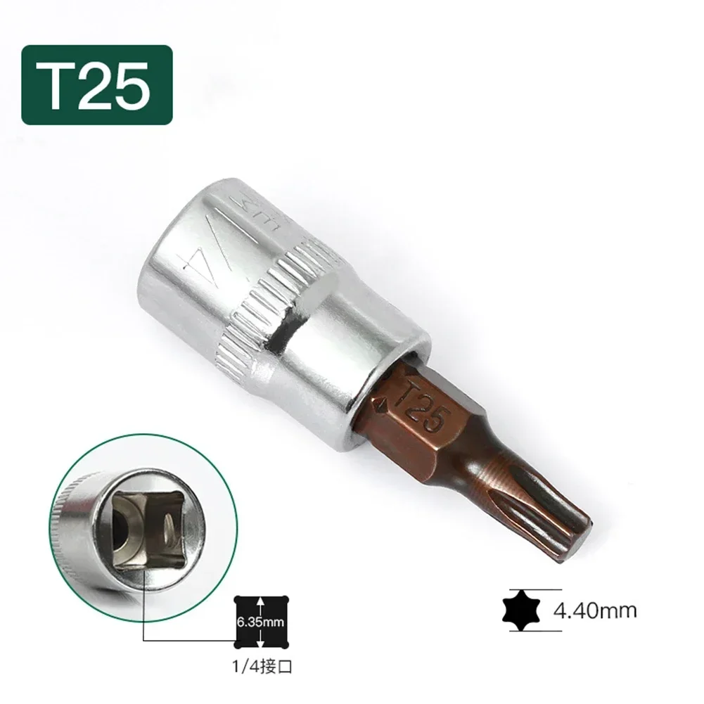 Imagem -03 - Multi Purpose Torx Screwdriver Bits Grupo Pcs Drive Socket Head Fit para Vários Projetos T15 T20 T25 T30 T40