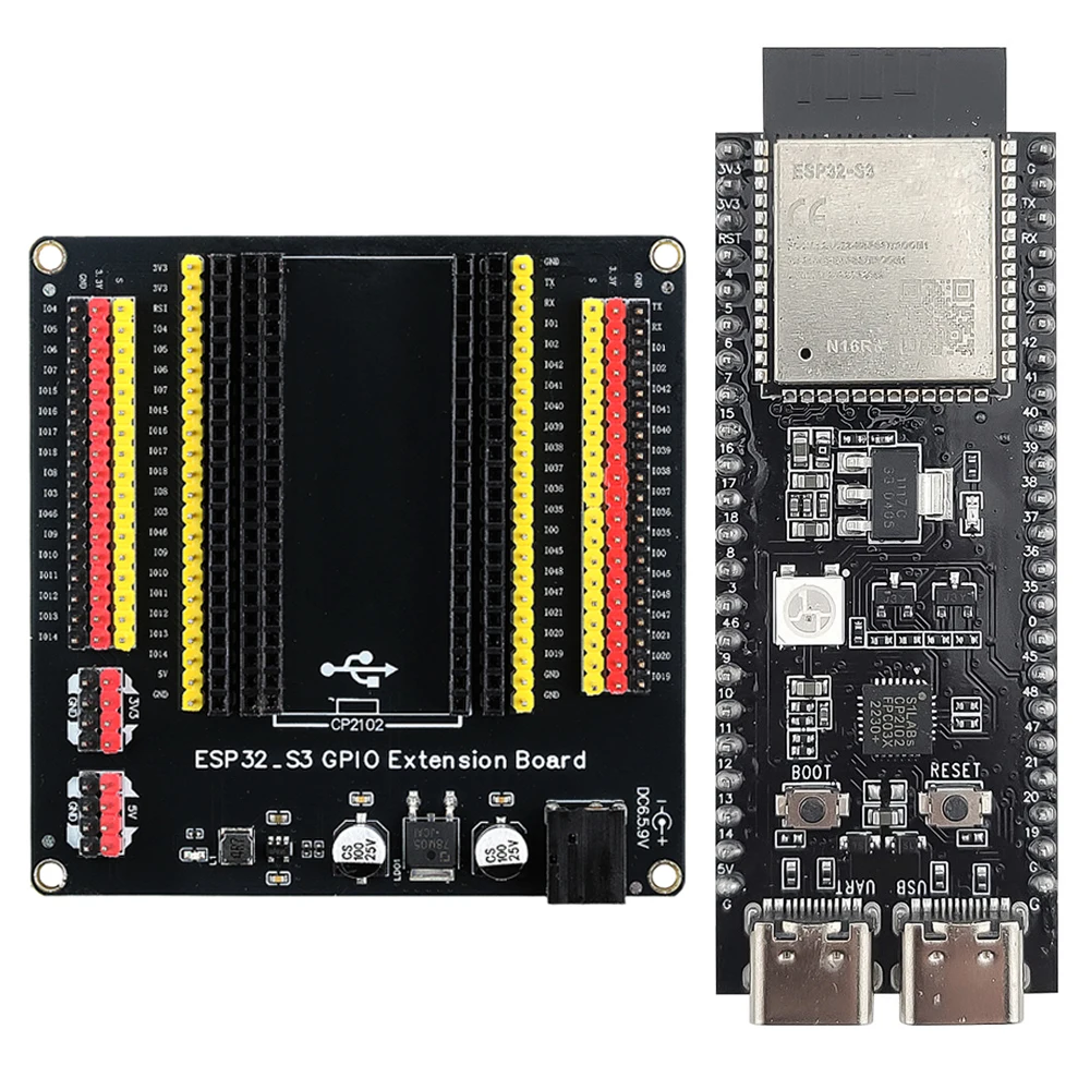 ESP32-S3-DevKitC-1 Entwicklungsboard-Modul mit GPIO-Erweiterungsplatinen N16R8 8MB PSRAM 44-Pin CP2102 Typ-C BT 2.4G WLAN-Module