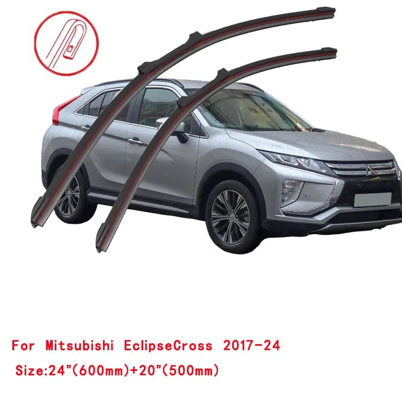 Para Mitsubishi Eclipse Cross SUV GK YA 1.5 4WD 2005 2010 2012 2017 2018 2019 2020 2022 Escobillas Limpiaparabrisas Dobles de Goma para Automóvil