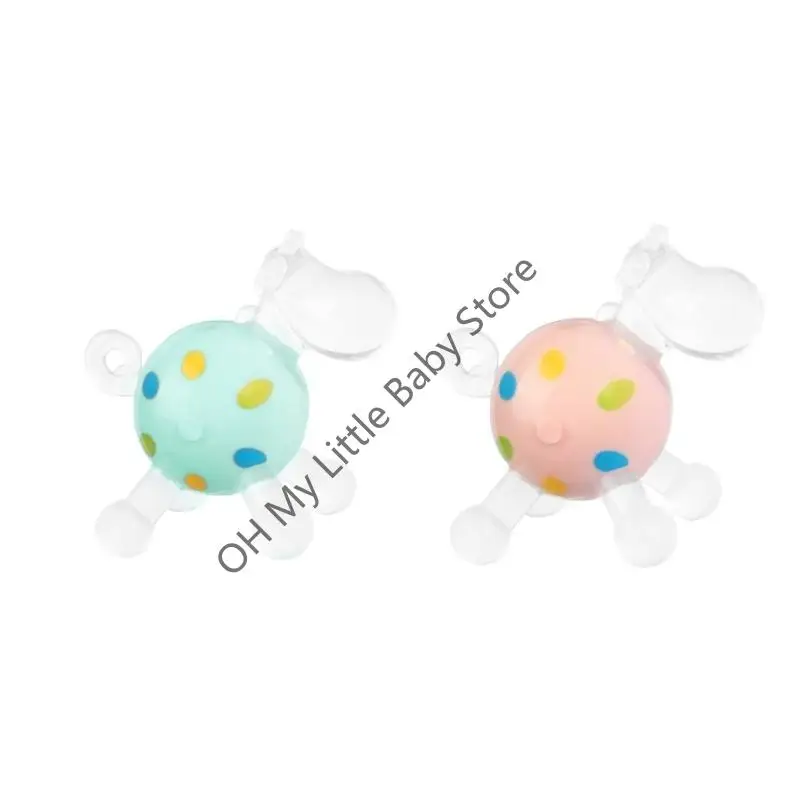 

M76C Silicone Soother Chewable Toy Lovely Toddlers Teether Relieves Teeth Discomfort