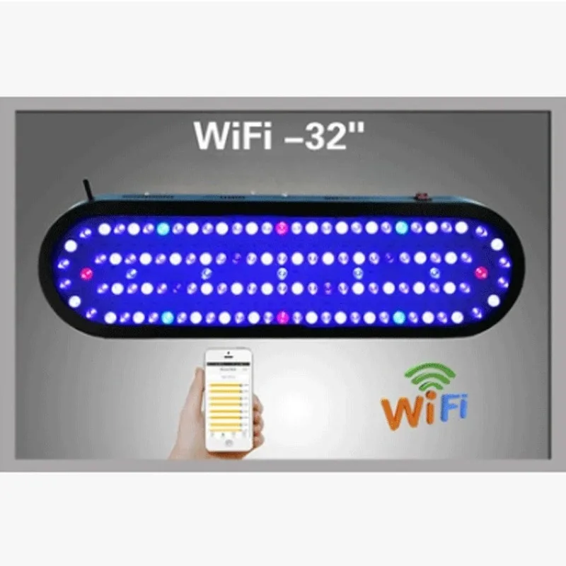 Aquarium fish tank light, plant growth light, lighting light Connect to WIFI APP to remotely operate seawater light