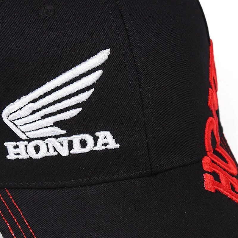 HONDA Baseball Hat 2-Color Embroidered Baseball Hat Fashion Men\'s and Women\'s Spring/Summer Hip Hop Hat Adjustable Sunshade Hat