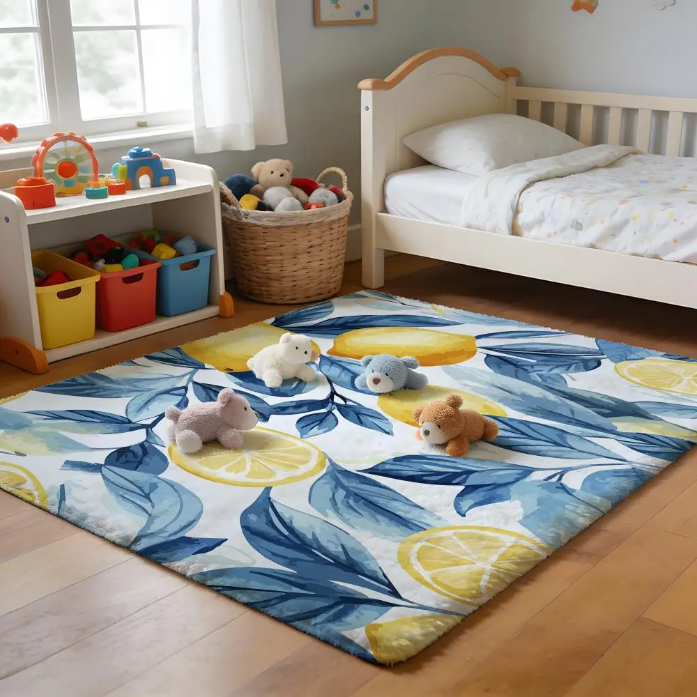 

Floor Mat Soft Flannel Rug Non-Slip Absorbent Mat for Bathroom Bedroom Home Decor N-NieR Automata