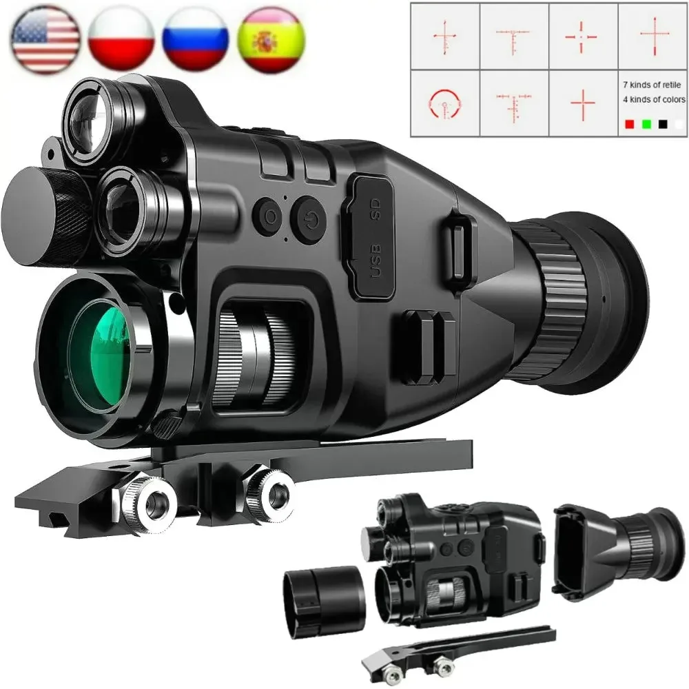 

Henbaker Night Vision Moncular CY789 24x30 Night Vision Riflescope Wifi 1080P HD 850nm 940nm Infrared Camera Hunting NV Recorder