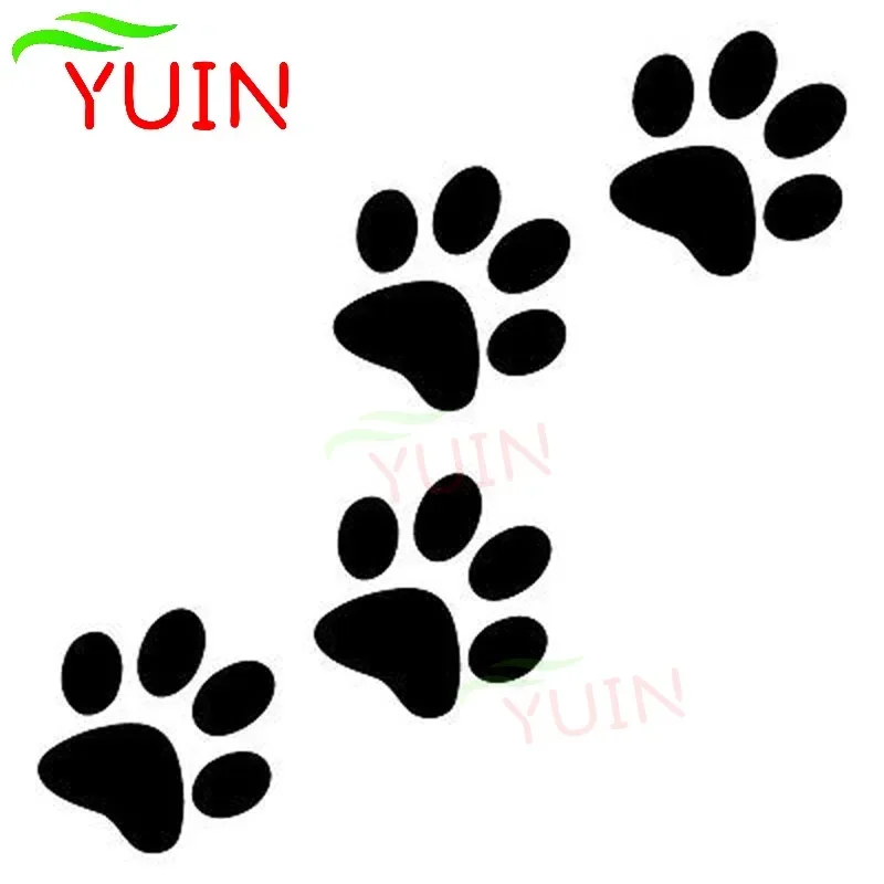 

YUIN Animal Cat Paw Prints, Funny Car Decals, Fashion Window Decorations, PVC Waterproof Sunscreen Stickers, Customizable Colors