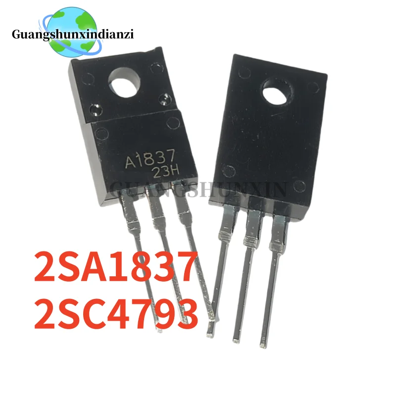 

5 пар/10 шт. новый 2SC4793 2SA1837 C4793 A1837 TO-220F усилитель мощности звука, подобранная пара трубок в наличии