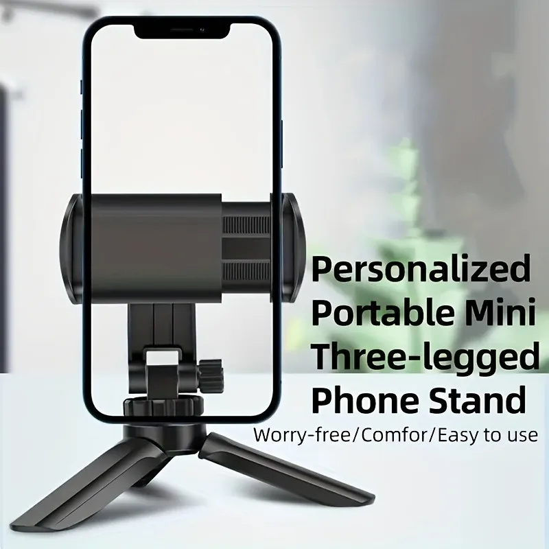 Portable Tripod Mini Desktop Tripod Suitable For IPhone Samsung Multi-angle Adjustment Smartphone Live Camera Stabilizer Bracket