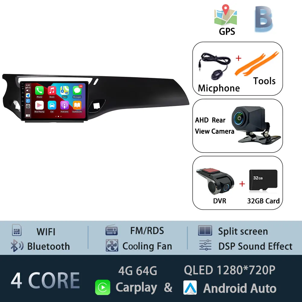 Android 15 Autoradio Voor Citroen C3 DS3 2010-2016 5G WIFI Head Unit Navigatie Autoradio DSP BT Draadloze Carplay Auto 4G
