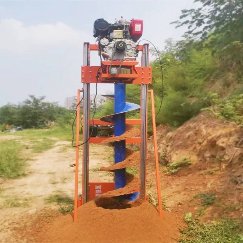 Excavator Weathered Stone Auger Drilling Rig Photovoltaic Foundation Reinforcement Drilling Machine