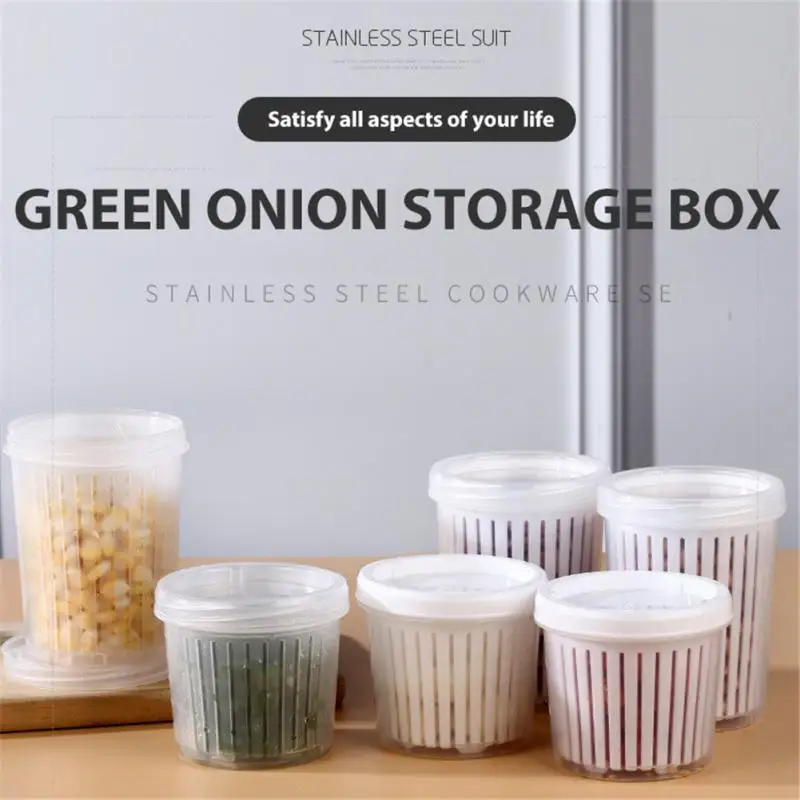 Transparent Storage Containers Fresh-keeping With Lid Innovative Innovative Drain Fresh Box For Kitchen Food Preservation Modern