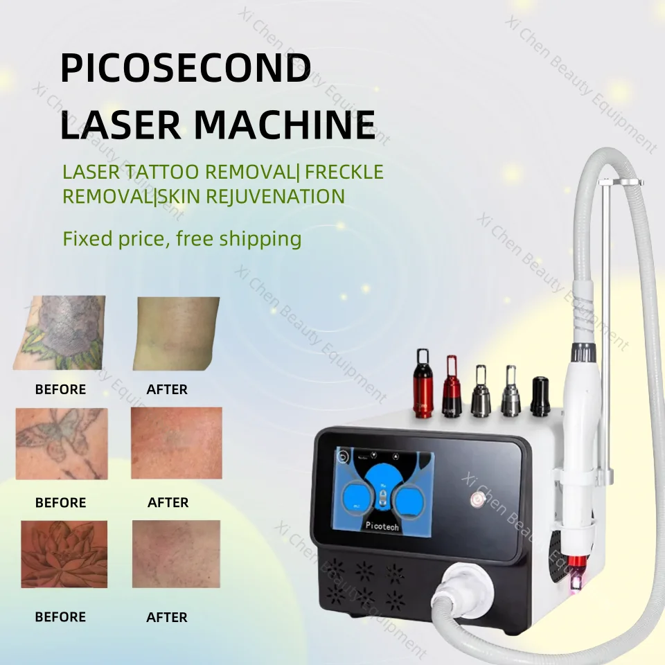 2025 Portable 532nm1064nm1320nm Q-switch ND YAG Laser Tattoo Removal Pigmentation Removal Picosecond Laser Machine