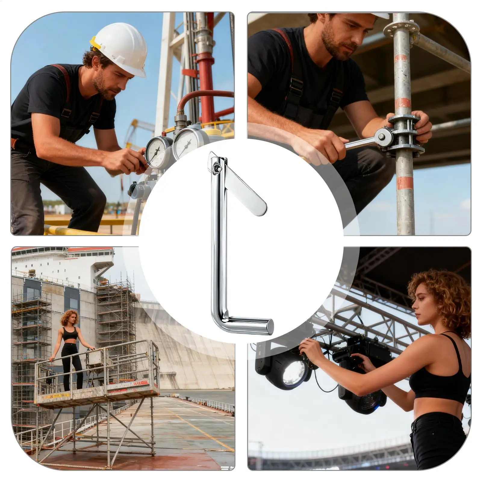 دبابيس السقالات تبديل السحابات التجنيب المقاومة للصدأ 20 قطعة جميع الأغراض دبابيس قفل معدنية لبناء المقاولين #4