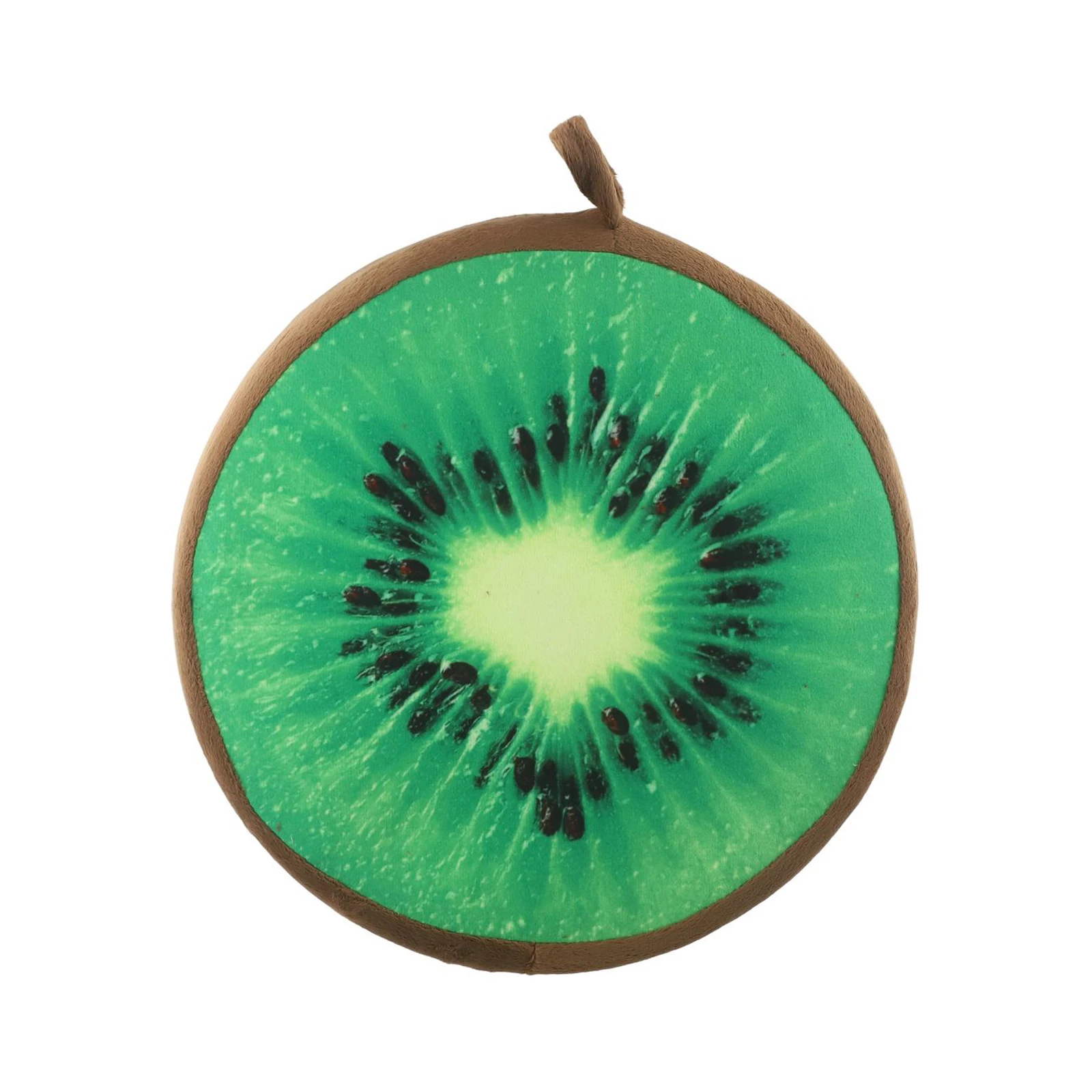 

Плюшевый напольный чехол на стул с односторонним принтом, круглое украшение в форме фруктов для домашней релаксации и поддержки тела