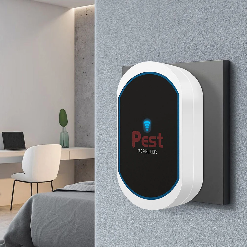 Ultrasonic Pest Repeller Electronic Pest Repeller No Noise Plug-in Insect Repeller Pest Control Device for Bat Mosquito