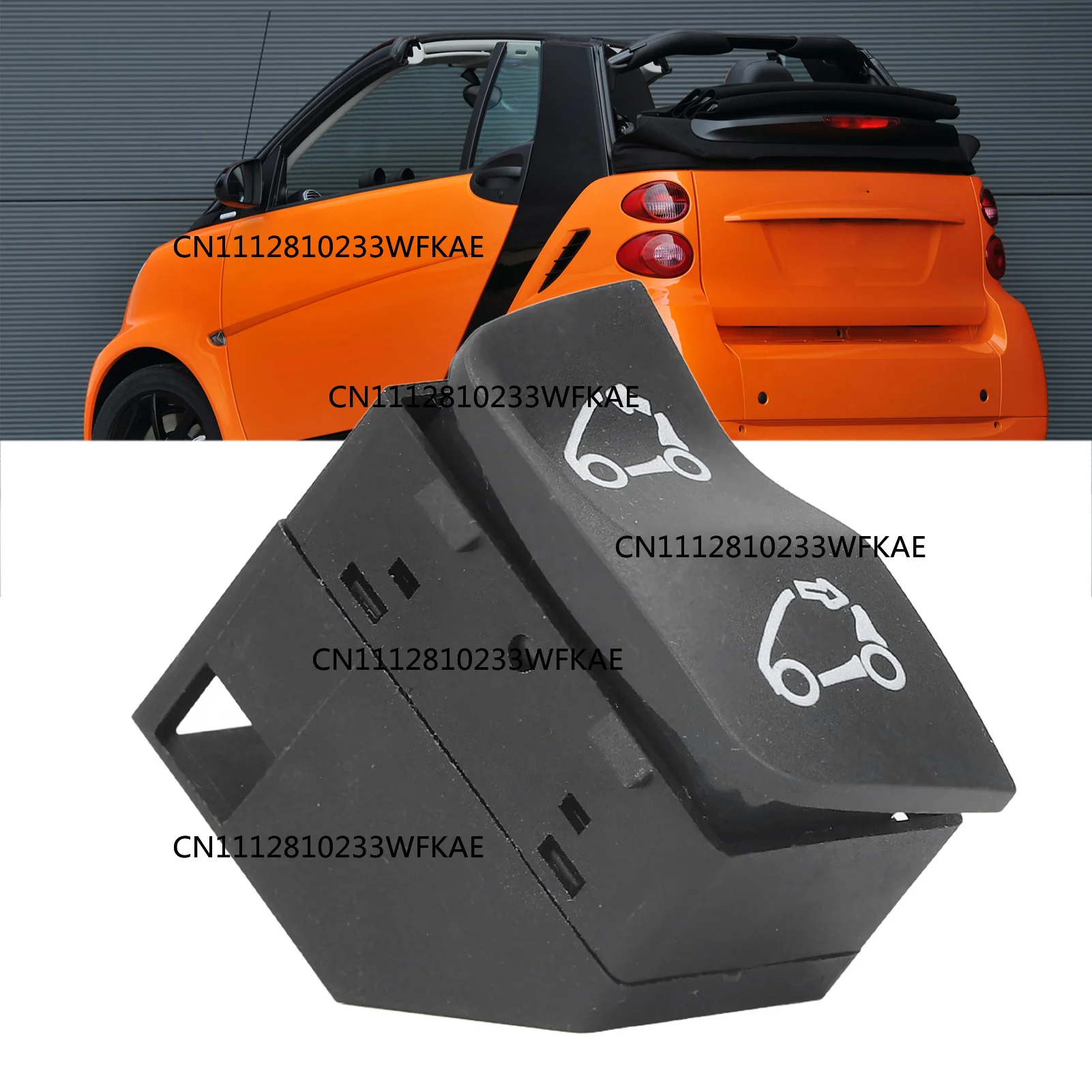 On Off Convertible Top Switch 4518203810 Replacement Smart ForTwo 451 Carbrio 2007-2015