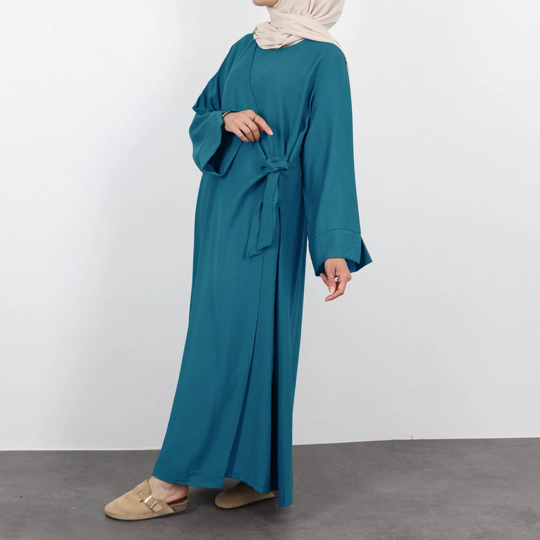 

Eid Abaya Dubai Muslim Woman Dress Plain Turkish African Long Dresses for Women Kaftan Robe Femme Musulmane Islamic Clothing