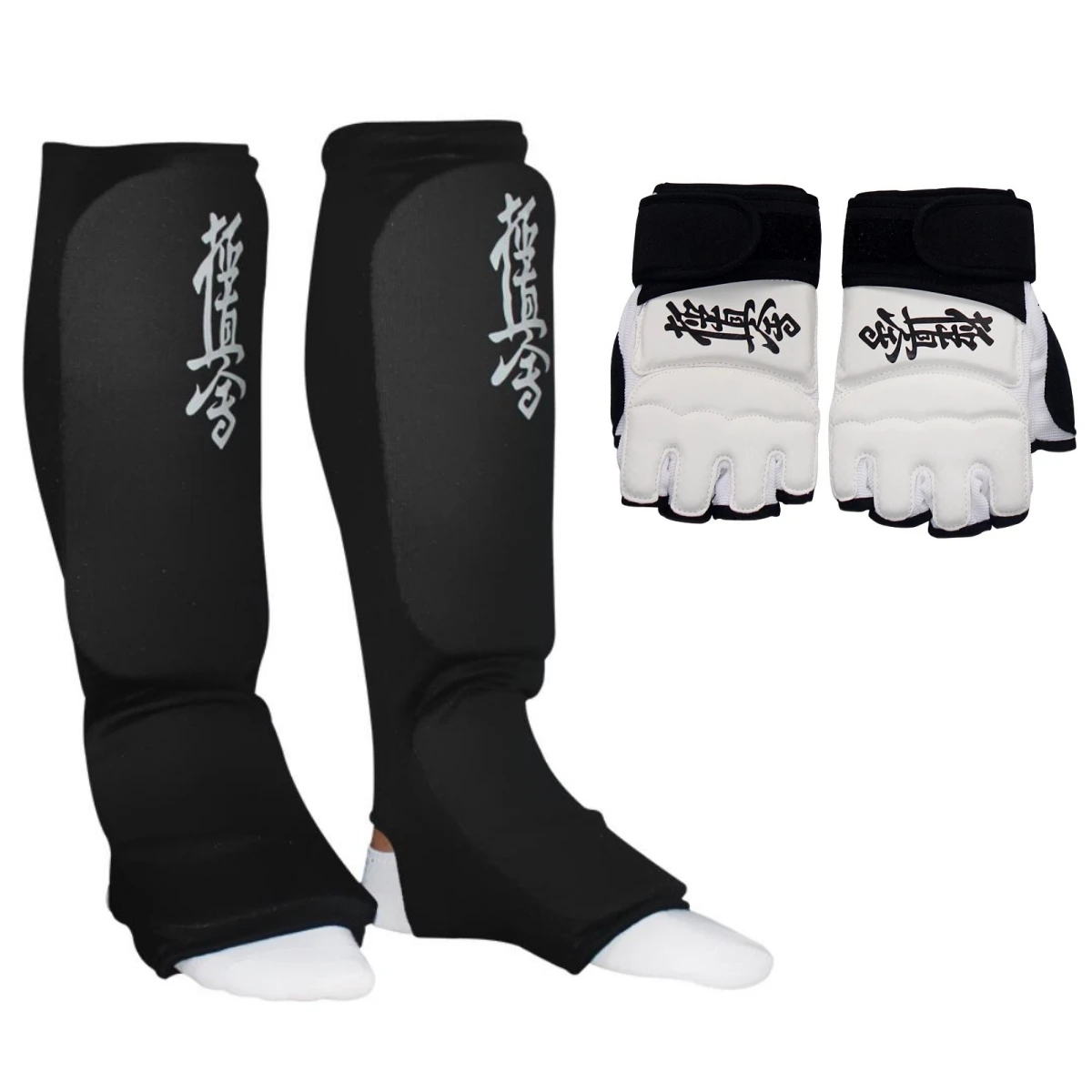 

Kyokushin Karate Gloves Training Shin Guards Taekwondo Banket Match Protective Leg Protector WKF Kickboxing Equipment Kid Adult