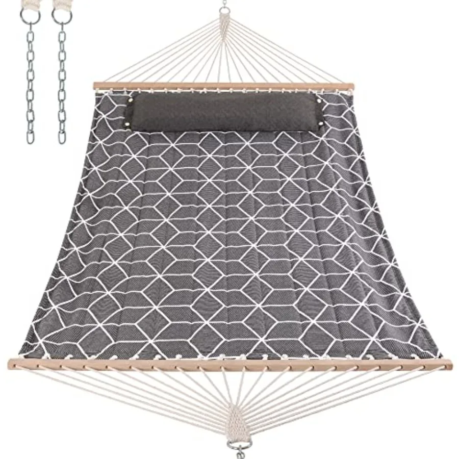 

Outdoor Hammock Spreader Bars and Detachable Pillow Hammock 450 LBS Weight Capacity